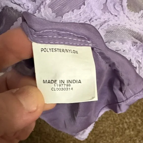 EShakti purple Circle Tulle Midi Fit Flare Dress NWOT Sz 8 custom - Picture 6 of 11